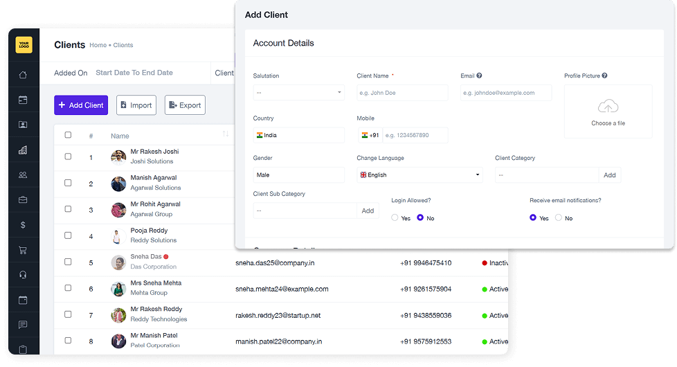 Add Clients
