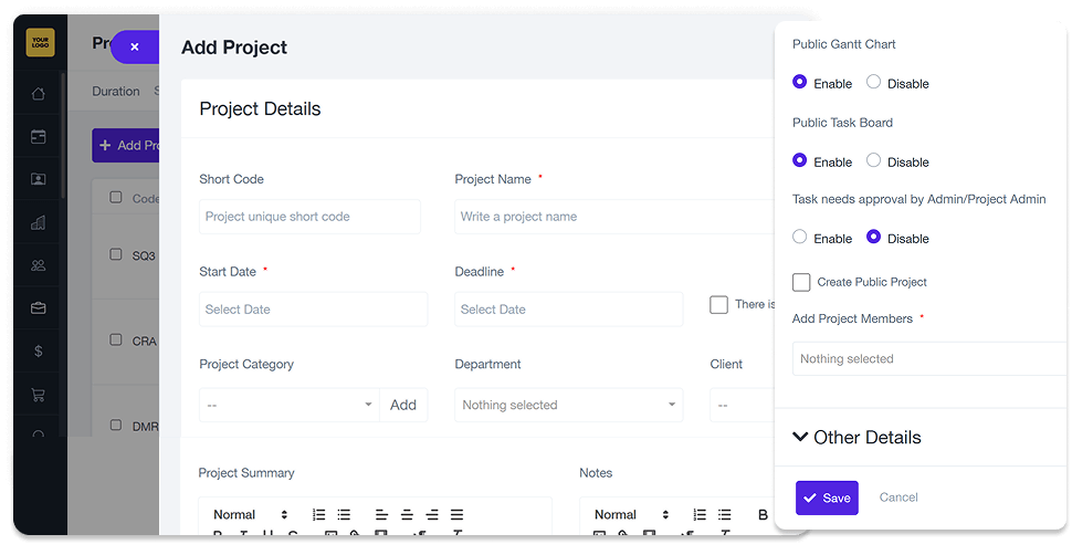 Project & Task Management