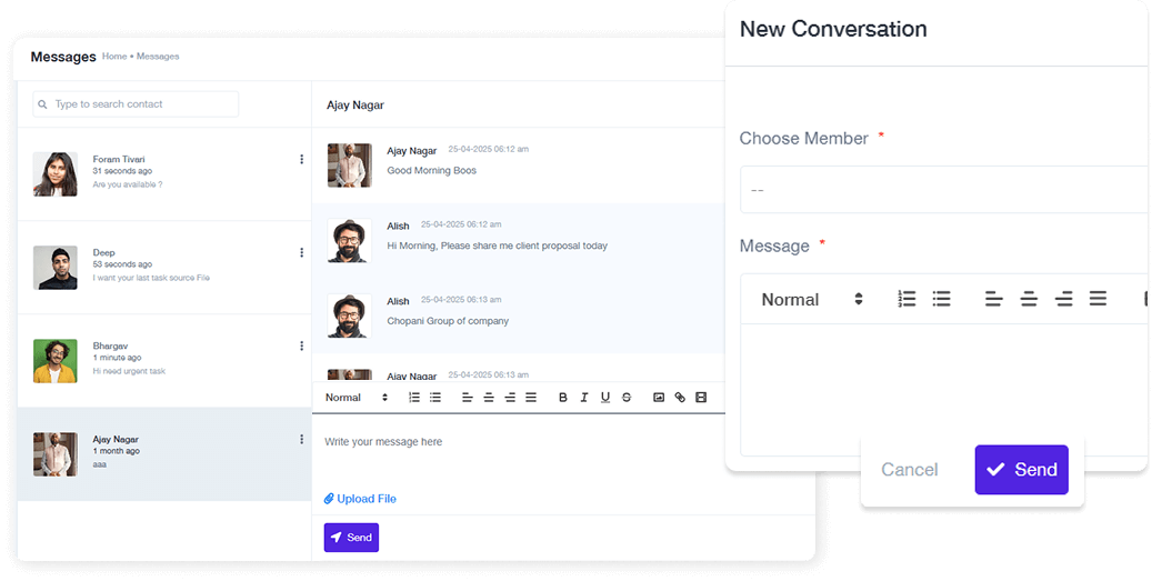 20+ Smart Tools | Workway.pro Internal Messaging Panel