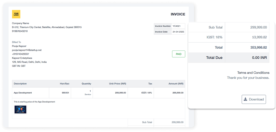 Invoices client