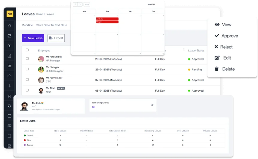 Leave Shift Management