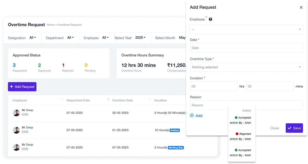 Payroll Management | Workway.pro Overtime Management