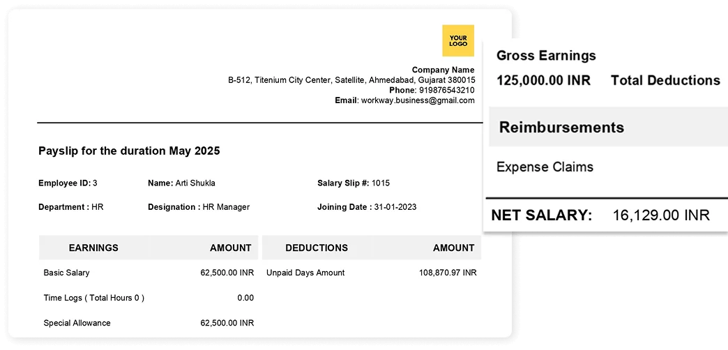 Payroll Management | Workway.pro Salary Slip Download